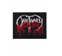 Obituary Blood Death Metal Band Patch Badge Embroidered Iron on Applique Patch Accessory