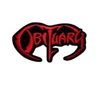 Obituary Patch Iron on T-Shirt Embroidered Jacket Denim Jean Decorate Custom Handmade Gift Craft Enjoy, Death Metal