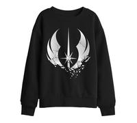 Obiwan Kenobi Shattered Jedi Kids Sweatshirt, Black, 12-13