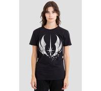 ObiWan Kenobi Shattered Jedi T-Shirt, Black Star Wars Black M