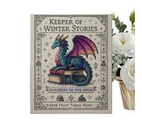 objbhuely Embroidery Patterns,Dragon Pattern Stitching Craft | Handmade Embroidery Kit - for Men Boys Girls Youth Teens Wife Family Friends Home Indoor Needlework