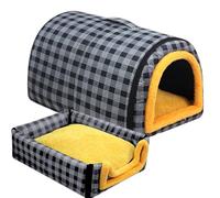 objbhuely Indoor Cat House | Indoor Cats Dogs Convertible House | Waterproof Cave Animals Comfortable Furniture for Sleeping Resting Naping Small Medium Large Breeds