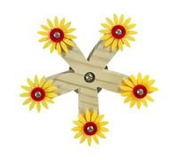 objbhuely Parrot Toys - Fun Wooden Rotating Wheel Cage | Bird Perch Toy - for Parrot Enrichment Play Boredom Relief Cockatiel Lovebird Canary Finch