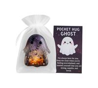 objbhuely Pocket Inspirational Cards, Halloween Charm with Supportive Cards, Motivational Figures Party Favors for Support Daily Study Travel Companion Classroom School Office