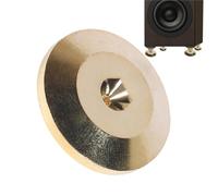 objbhuely Subwoofer Isolation Pad, Adhesives Speaker Spike Pads, Copper Anti-Slip Subwoofer Isolation Feet Improve The Sound Of Your Monitors, Speakers, Home Theater