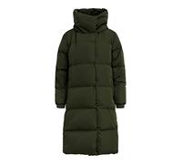 Object Female Coat, Long Down Quilted, Green (Duffel Bag), S