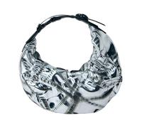 Object HM2 Small Crunch Half Moon Bag - unisex - Innerraum - Shoulder Bags - Gray - ONE SIZE - Bags ONE SIZE