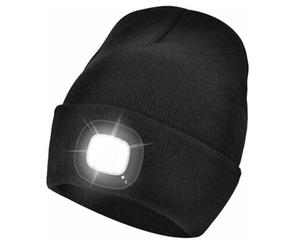 OBJECT Object Rechargeable LED Beanie, Perfect Dad Gifts in Christmas Free Head Torch Unisex Winter Warm Knitted Beanie