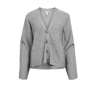 Object Women's Objditte Re L/S Knit Cardigan Noos Sweater, Medium Grey Melange, M
