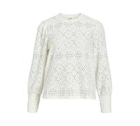 OBJECT Women's Objfeodora L/S Top Noos Blouse, Cloud Dancer, M