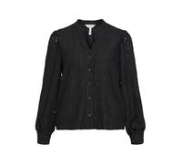 Object Women's Objfeodora Marika L/S Shirt Noos Blouse, Black, M