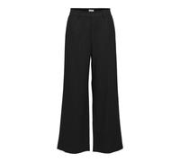 Object Women's Objlisa Wide Pant AOP Noos Trouser, Black/Stripes: Grey, 16