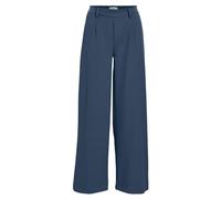 OBJECT Women's OBJLISA Wide Pant NOOS Cloth Trousers, Dark Denim, 14