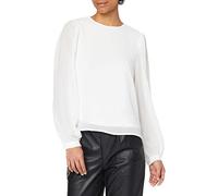 Object Women's Objmila L/S Top Noos Blouse, Cloud Dancer, 14
