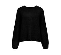 Object Women's Objsaggia Ls Lo Pullover E Wi 24, Black, XL