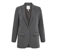Object Women's Objsigrid L/S Blazer Noos, Medium Grey Melange, 8