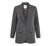 Object Women's Objsigrid L/S Noos Blazer, Medium Grey Melange, 8