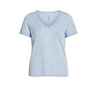 OBJECT Women's OBJTESSI SLUB S/S V-Neck NOOS Vest, Serenity, S