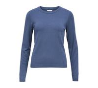 Object Women's Objthess L/S O-Neck Knit Pullover Noos, Dark Denim, M