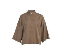 Object Women's Objtilda Boxy Shirt Noos Blouse, Fossil, 18