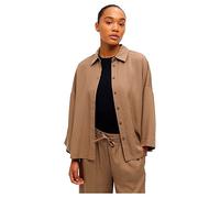 Object Women's Objtilda Boxy Shirt Noos Blouse, Fossil, 6