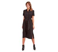 Object Women's Objtilda Isabella S/S Dress Noos, Black, 6