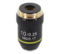 Objective Lens for Microscope, Achromatic 4X/20X/40X/60X/100X, DIN Standard 45mm, 160mm Tube Length, Spring-Loaded, Numerical Aperture up to 1.25, Compatible with Biological Microscopes