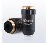 Objective Lens with Chromatic Aberration Correction for Biological Microscopes Focal Length of 160mm, Various Magnifications Available (60X)