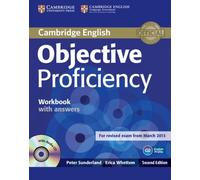 OBJECTIVE PROFICIENCY WORKBOOK/ANS & CD by Peter Sunderland Paperback Self Help