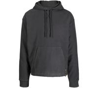 OBJECTS IV LIFE logo-plaque drawstring hoodie - Grey M