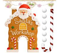 Objetivo De La CASA De Jengibre Dee Juguete - Set Dee Juguete Golf Para Familiar, Set Campo Golf Mini Para Navidad | Paara Hogar Reuniones Vacaciones Carnival