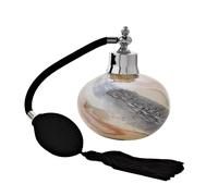 Objets d'Art Black & Gold Round Glass Perfume Bottle