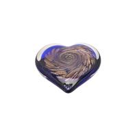 Objets d'Art Blue Heart Paper Weight Objets d'Art Multicolor