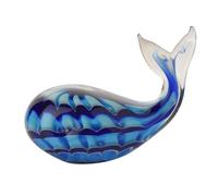 Objets d'Art Glass Figurine - Blue Whale Objets d'Art Multicolor