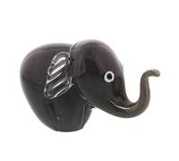 Objets d'art Glass Figurine - Elephant Grey *(16/12)