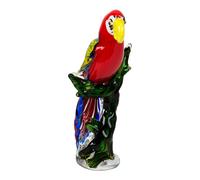 Objets d'art Glass Figurine - Red Parrot