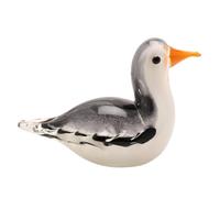 Objets d'Art Glass Figurine Seagull in White Objets d'Art White