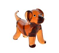 Objets d'Art Miniature Glass Figurine - Dog Objets d'Art Multicolor