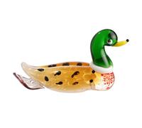 Objets d'Art Miniature Glass Figurine - Mallard Duck Objets d'Art Multicolor
