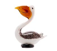 Objets d'Art Objets dArt Glass Figurine - Pelican Objets d'Art Multicolor