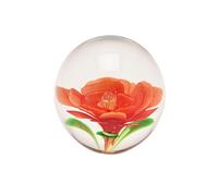 Objets d'Art Orange Flower Paper Weight Objets d'Art Multicolor