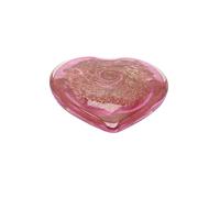 Objets d'Art Pink Heart Paper Weight Objets d'Art Multicolor