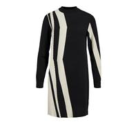OBJRAY L/S Knit Dress AOP NOOS, Black/Pattern:Sandshell Vertical Stripes, M