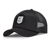 Oblack Baseball Cap with mesh Classic Kids | Total Black Trucker Cap for Boys and Girls | Unisex Padded Baseball Hat | Adjustable Trucker Hat | Fashion Teenager Accessories