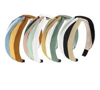 Oblihumoy 4Pcs Knotted Headbands Fashion Hairbands for Women, Wide Head Bands Women’s Headbands Hair Accessories