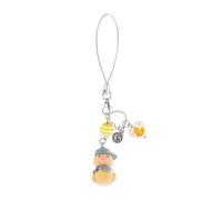 Oblihumoy Cute Keychain Duck, Funny Animal Bag Charm, Phones Strap Pendant Accessories for Wallet Handbag Camera Cell Decoration