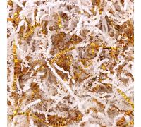 Oblihumoy Shredded Tissue Papers 100g, White Basket Grass Raffia, DIY Filler Glitter Paper for Hamper Packaging Box Stuffing