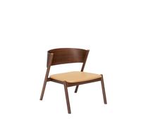 Oblique Armchair Leather/Dark Brown