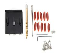 Oblique Drill Guide Positioner Hole Jig Kit, 15 Degree Angle Locator, Aluminum Alloy Woodworking Drill Guide for Pocket Hole Screws, DIY Household Projects