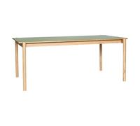 Oblique oak dining table Olive one size